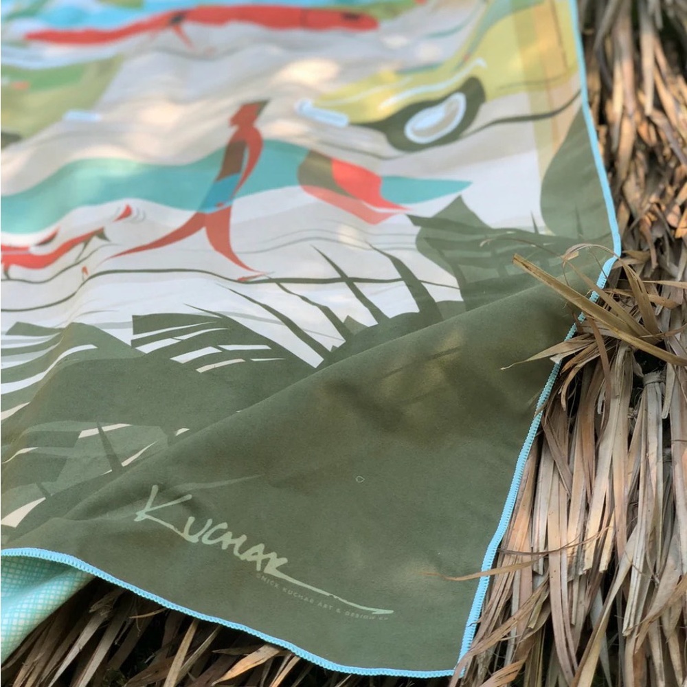 Colorful Surfer Towel Set - Picture 4 of 5
